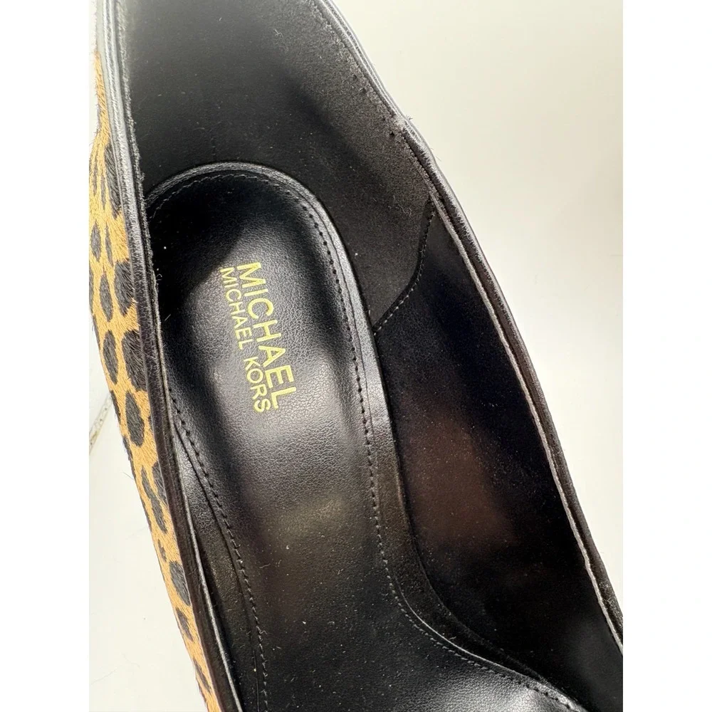 Michael Kors Amara Pumps Urban Print Cheetah HRCLF Leather Sz 9M